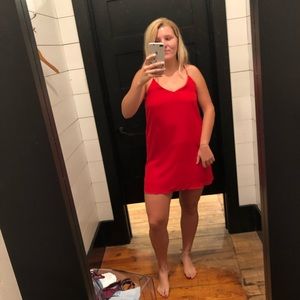 fab’rik Red T-Back Dress